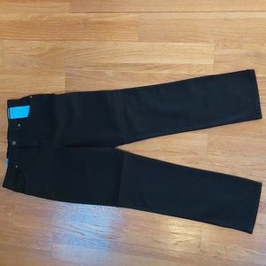 (R)elativity NWT Womens 10 Petite 10P Black Straight Leg Pants Stretchy